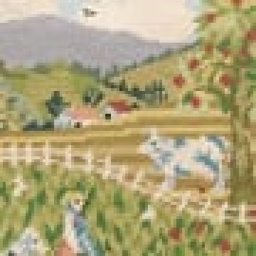 Διακοσμητικό Μαξιλάρι με Κέντημα Goblen Λιβάδι 45x45cm 45x45cm Multi - 