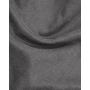 Βελούδινη Διακοσμητική Μαξιλαροθήκη Velvet Suede 52x52+2cm Ανθρακί - 