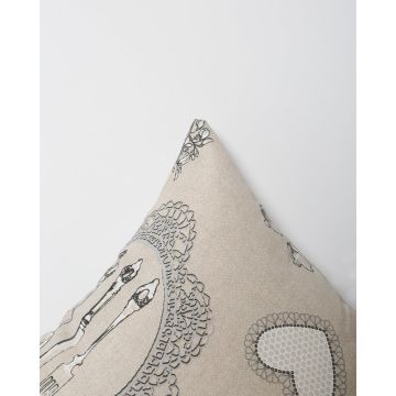 Διακοσμητιή μαξιλαροθήκη Abruzzo με διάφορες παραστάσεις Μπεζ - 