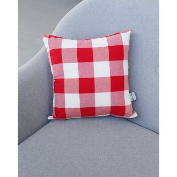 Διακοσμητική θήκη Cabanna με μεγάλο καρώ σχέδιο 35x35cm