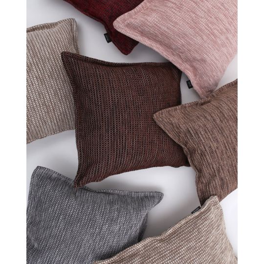 Σενίλ Oxford Διακοσμητική Μαξιλαροθήκη Pixel σε 8 Αποχρώσεις 40x40 2cm