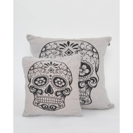 Διακοσμητική Μαξιλαροθήκη The Skull Día de los Muertos  σε 4 Αποχρώσεις. 