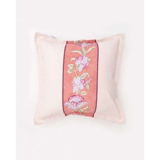 Λονέτα Διακοσμητική Μαξιλαροθήκη Ριγέ Φλοράλ Bolonia. 