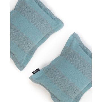 Βαμβακερή Oxford Blue Indigo Μαξιλαροθήκη Καναπέ Δαπέδου Soren Blue Indigo