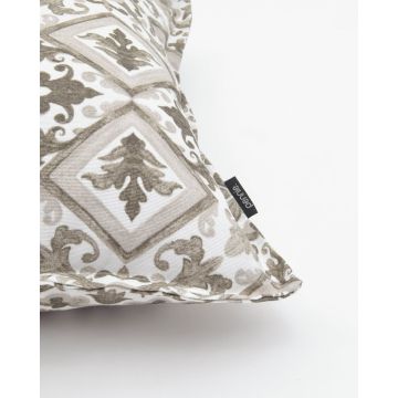 Διακοσμητική Μαξιλαροθήκη Arabesque Σχέδιο Molise 40x40cm 40x40cm Γκρι - 