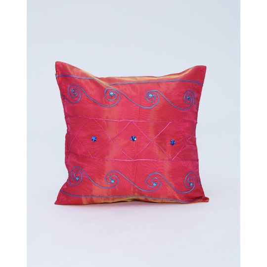 Διακοσμητική Ροζ Μαξιλαροθήκη Ταφτάς 40x40cm Ροζ