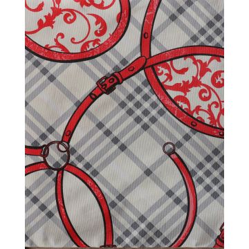 Διακοσμητική Μαξιλαροθήκη με Σχέδιο Ζώνες Lonet2 Belt 40x40cm 40x40cm Εκρού - 