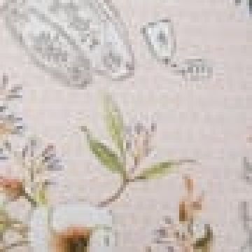 Διακοσμητική μαξιλαροθήκη Sanremo με σχέδιο λουλούδια 40x40cm Μπεζ - 