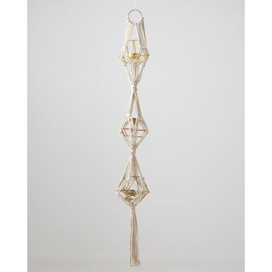 Boho Βαμβακερό Χειροποίητο Macrame Για Γλάστρα Elm 99cm Μπεζ Boho Βαμβακερό Χειροποίητο Macrame Για Γλάστρα Elm 99cm Μπεζ