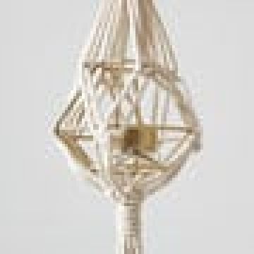 Boho Βαμβακερό Χειροποίητο Macrame Για Γλάστρα Elm 99cm Μπεζ -  Boho Βαμβακερό Χειροποίητο Macrame Για Γλάστρα Elm 99cm Μπεζ -