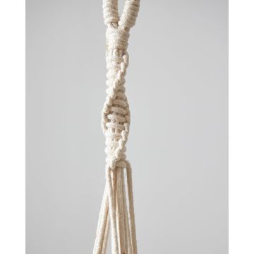 Boho Βαμβακερό Χειροποίητο Macrame Για Γλάστρα Enzo 99cm Μπεζ -  Boho Βαμβακερό Χειροποίητο Macrame Για Γλάστρα Enzo 99cm Μπεζ -