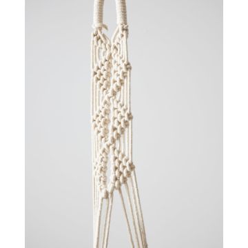 Boho Βαμβακερό Χειροποίητο Macrame Για Γλάστρα Cedar 99cm Μπεζ -  Boho Βαμβακερό Χειροποίητο Macrame Για Γλάστρα Cedar 99cm Μπεζ -