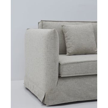 Τριθέσιος Υφασμάτινος Καναπές με Αποσπώμενο Κάλυμμα Nanterre 98x210cm - 