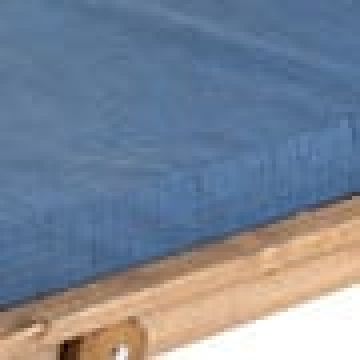 Ξύλινη Ξαπλώστρα με Σπαστό Πόδι και Μαξιλάρι Aiya 70x200x33cm - 