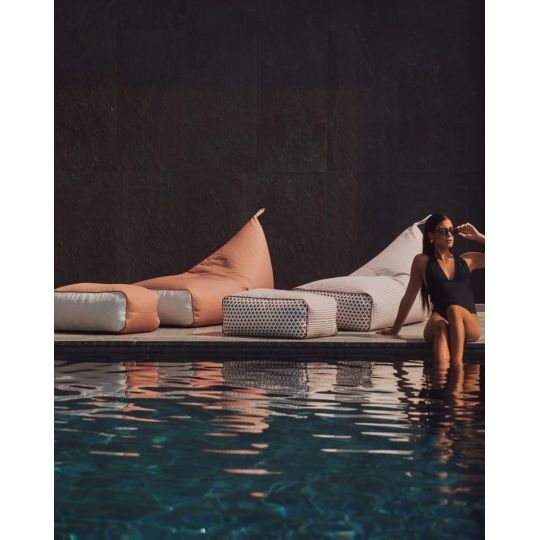 Σετ Πουφ & Σκαμπό Εξωτερικού Χώρου Water & Sun Resistant Des.C