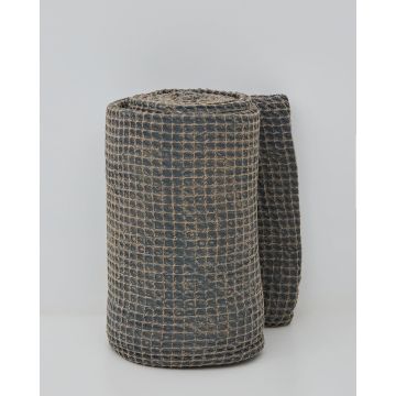 3D Βαμβακερή Stonewashed Μαύρη Κουβέρτα- Ριχτάρι Taline Μαύρο - 