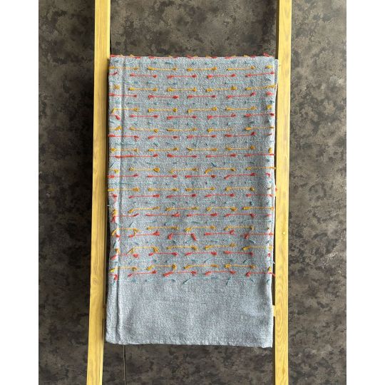 Γκρι Ριχτάρι με Σχέδιο Χρωματιστές Γραμμές Lala Γκρι