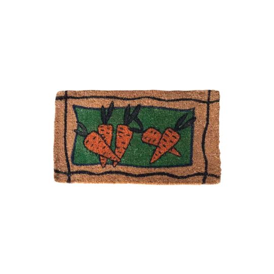 Πατάκι Ποδόμακτρο Εισόδου από Κοκοφοίνικα Σχέδιο Καρότα 40x70cm 40x70cm Καφέ