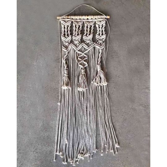 Boho Διακοσμητικό Τοίχου Macrame 3 Πλεξούδες Juanita 33x73cm Natural Boho Διακοσμητικό Τοίχου Macrame 3 Πλεξούδες Juanita 33x73cm Natural