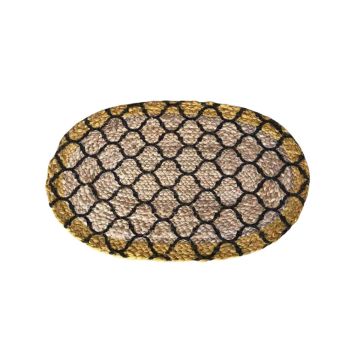 Ψάθα Πλεκτό Οικολογικό Οβάλ Χαλί Γιούτας Gimlet Design 17 50x80cm 50x80cm Μπεζ - 