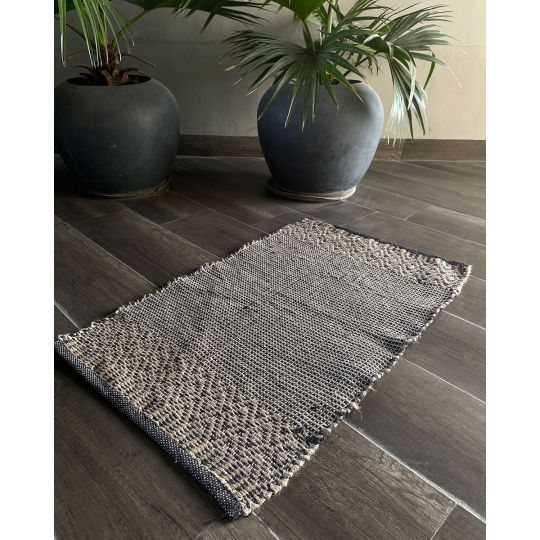 Ψάθα Boho Οικολογικό Χαλί Γιούτας Βαμβάκι Kohar