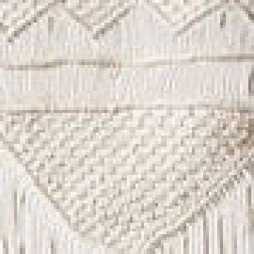 Boho Διακοσμητικό Τοίχου Macrame με Κρόσσια Navi 40x70cm 40x70cm Μπεζ - 