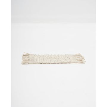 Boho Βαμβακερό Macrame Σετ 4 Τεμαχίων Σουπλά Maya 20x30cm 20x30cm Natural - 