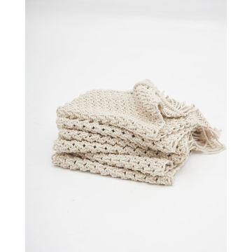 Boho Βαμβακερό Macrame Σουπλά Prairie 25x40cm Natural - 
