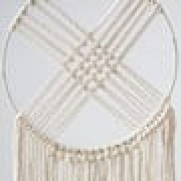 Boho Διακοσμητικό Τοίχου Macrame με Κρόσσια Orion 30x60cm Natural - 