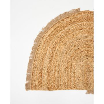 Ψάθα Πλεκτό Οικολογικό Boho Χαλί Γιούτας Σχήμα 