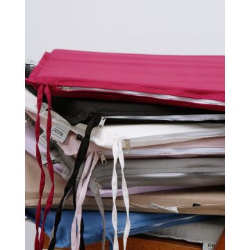 Oxford Βαμβακερό Μαξιλάρι Καρέκλας με Φερμουάρ Life 35x35cm - 