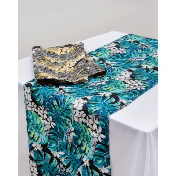 Τραβέρσα Σχέδιο Φύλλα Filipinas 30x150cm Τραβέρσα Πράσινο - 