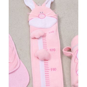 Σετ πετσετέ Rabbit με κέντημα λαγουδάκι Σετ Ροζ - 