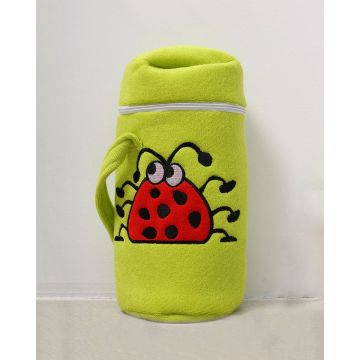 Πετσετέ θήκη μπιμπερό Ladybug με κέντημα πασχαλίτσα One Size Λαχανί Πετσετέ θήκη μπιμπερό Ladybug με κέντημα πασχαλίτσα One Size Λαχανί