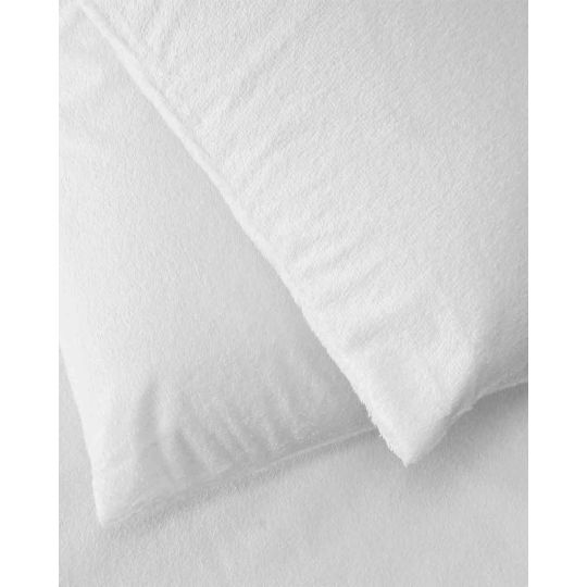 Αδιάβροχη Πετσετέ Βρεφική Μαξιλαροθήκη Madeira 35x45cm Άσπρο