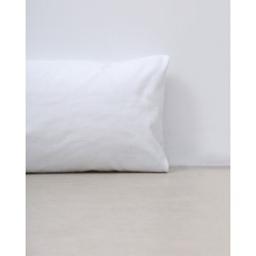 Φανελένια μαξιλαροθήκη Flanella 30x45cm Άσπρο - 