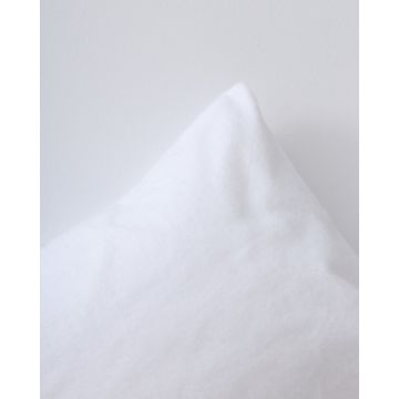 Φανελένια μαξιλαροθήκη Flanella 30x45cm Άσπρο - 