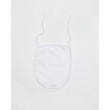 Πετσετέ Αδιάβροχη Σαλιάρα 25x21.5cm One Size (25x21.5cm) Άσπρο - 