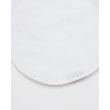 Πετσετέ Αδιάβροχη Σαλιάρα 25x21.5cm One Size (25x21.5cm) Άσπρο - 