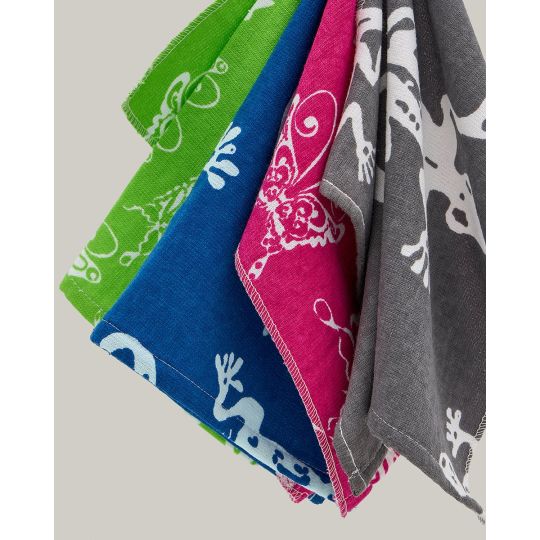 Παιδική Λαβέτα Βαμβακερή Σχέδιο Πεταλούδες Butterfly 28x40cm