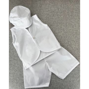 Βαπτιστικά Εσώρουχα για Αγόρι Medium Medium Άσπρο - 