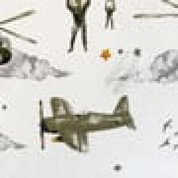 Βαμβακερή Παιδική Εμπριμέ Μαξιλαροθήκη Vintage Planes 50x70cm 50x70cm - 