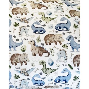 Βαμβακερή Παιδική Εμπριμέ Μαξιλαροθήκη Mesozoic 50x70cm 50x70cm - 