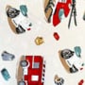 Βαμβακερή Παιδική Εμπριμέ Μαξιλαροθήκη Fire Police Dptm 50x70cm 50x70cm - 