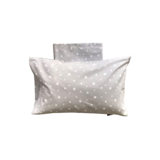 Βαμβακερό Σετ 2 Τεμαχίων Βρεφικά Σεντόνια Λίκνου Stardust 80x120cm Λίκνου (80x120cm) Γκρι