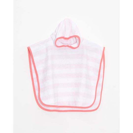 Βαμβακερό Πετσετέ Παιδικό Πόντσο Πισίνας Ριγέ Hicky  One Size (45x50cm)