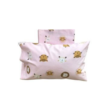 Βαμβακερό Σετ 2 Τεμαχίων Βρεφικά Σεντόνια Λίκνου Wild Animals σε 3 Αποχρώσεις 80x120cm Λίκνου (80x120cm) - 