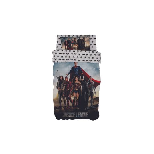 Σετ 3 Τεμαχίων Παιδικά Σεντόνια Justice League Warner Bros 165x250cm Μονή (165x250cm)