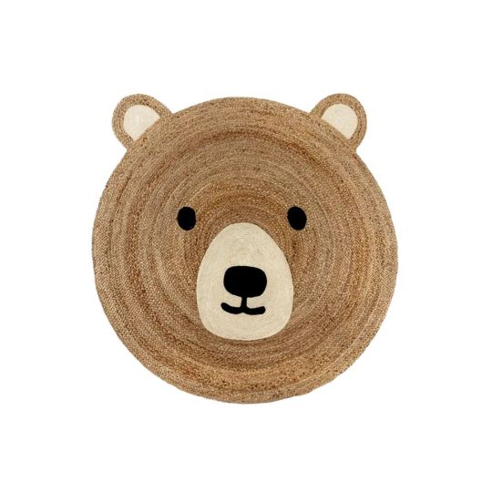 Ψάθα Πλεκτό Οικολογικό Στρογγυλό Παδικό Χαλί Γιούτας Σχέδιο Αρκουδάκι Paha 60cm Διάμετρος 60cm Μπεζ Ψάθα Πλεκτό Οικολογικό Στρογγυλό Παδικό Χαλί Γιούτας Σχέδιο Αρκουδάκι Paha 60cm Διάμετρος 60cm Μπεζ