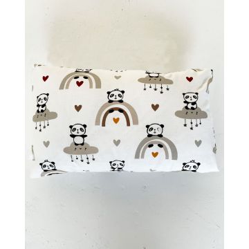 Βαμβακερή Βρεφική Μαξιλαροθήκη Sweet Panda 30x45cm 30x45cm - 